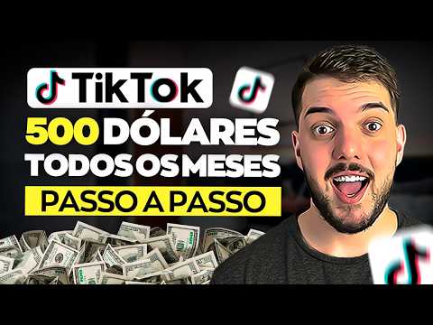 APRENDA A GANHAR 500 DÓLARES POR MÊS COM O TIKTOK SEM APARECER (Dinheiro Online)